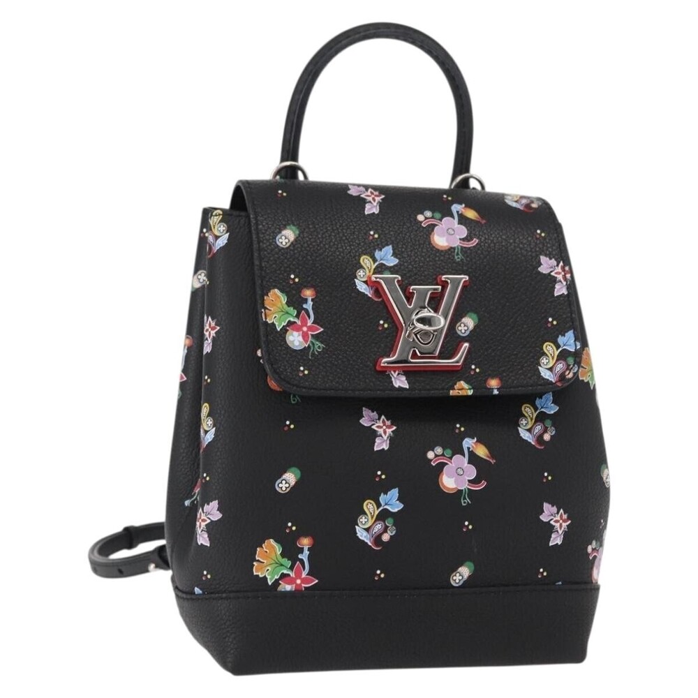 Louis Vuitton Lockme Floral Printed Leather Mini